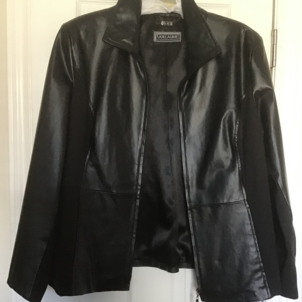 Guillaume Black Leather Jacket